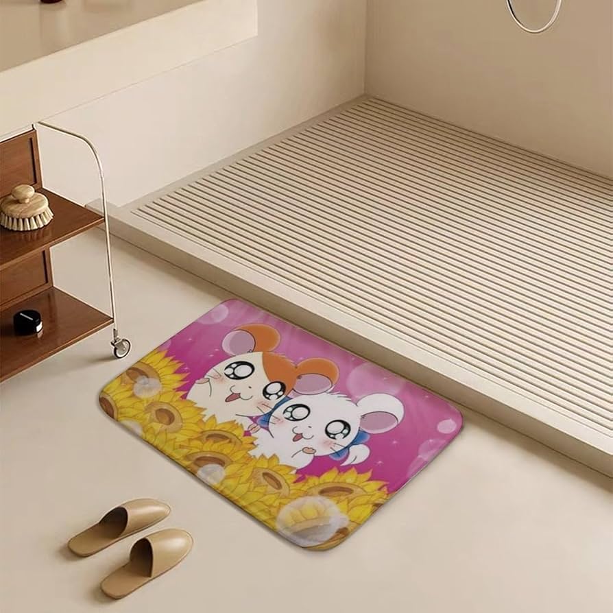 Amazon | (あいのにじょ)フロアマット ハム太郎 玄関マット