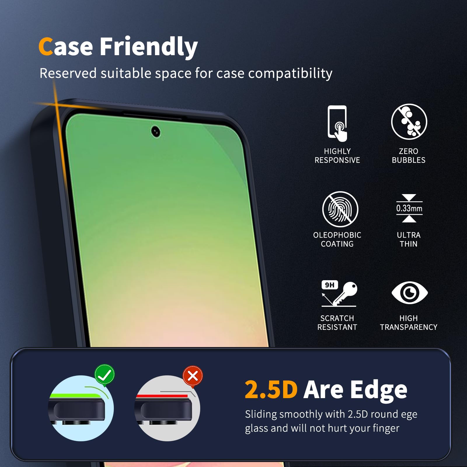 COPIKE Cover Opaca per Samsung Galaxy A56 5G e Protezione Fotocamera con 2 Pezzi Vetro Temperato, [Antiurto Grado Militare] Custodia Posteriore Glassata Traslucida Anti-Impronte, Nero