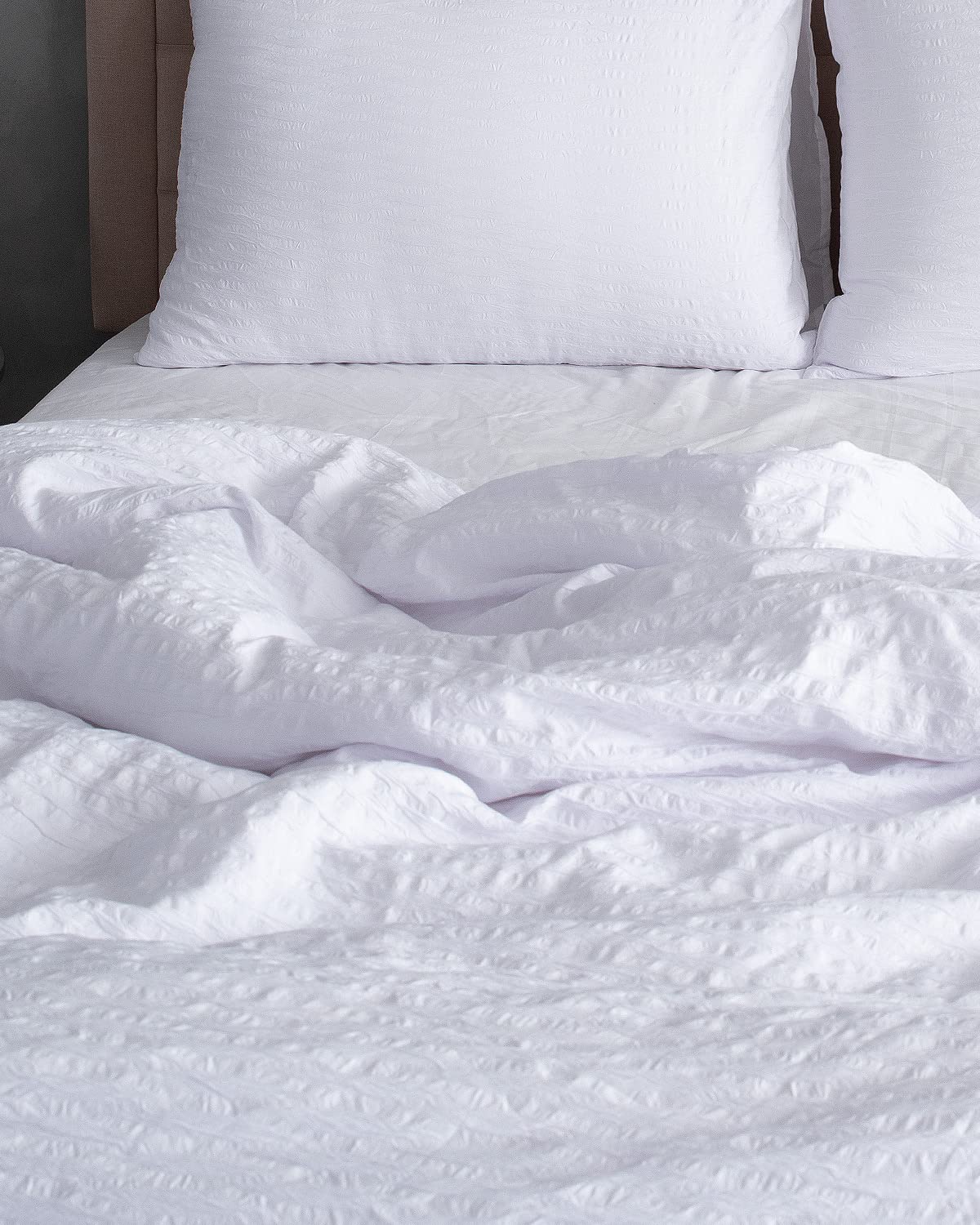 Amazon.com: SIGOODS Crinkle Washed Crepe Bedding Sets, Soft