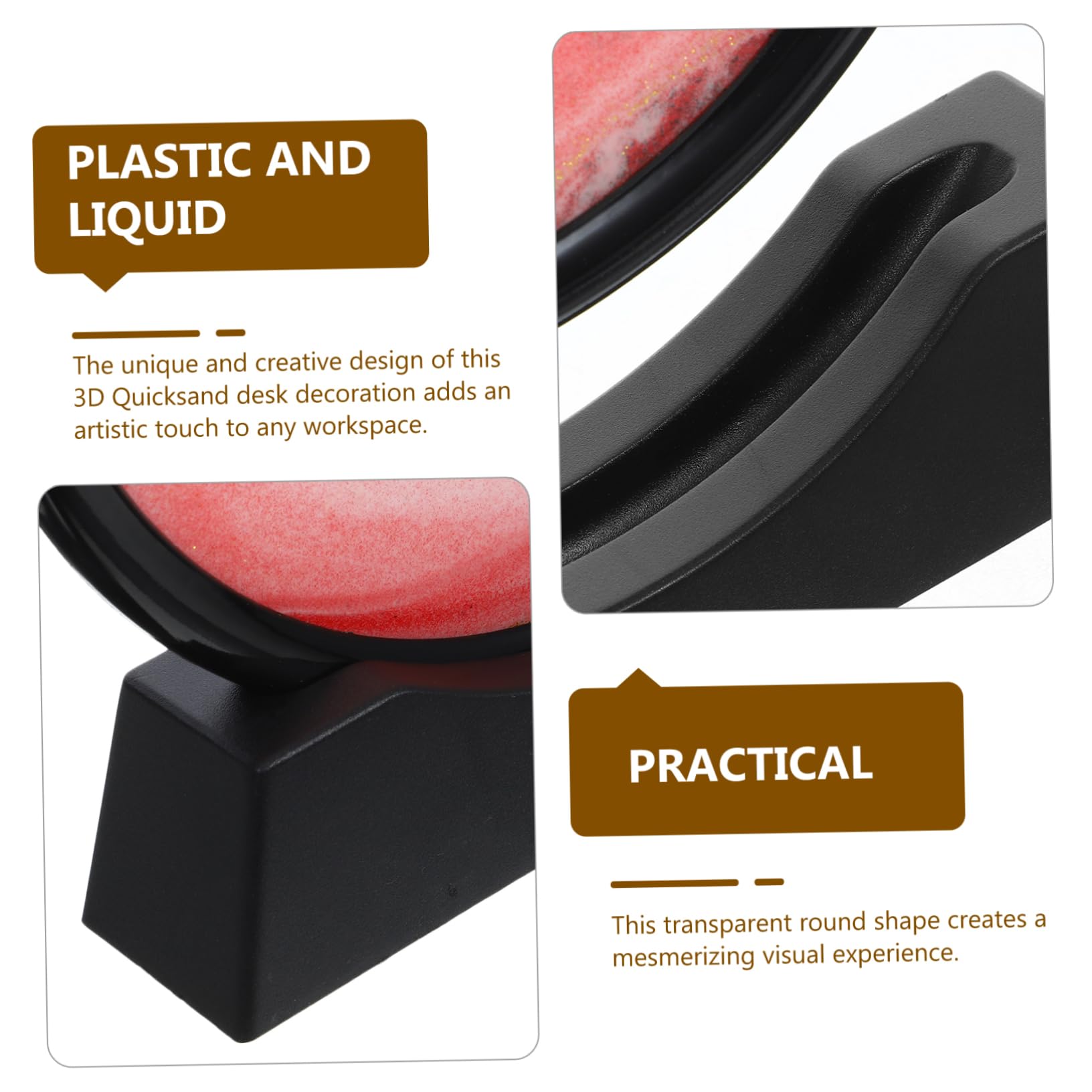 Hohopeti Scultura Sabbiatura con Movimento Decorazione per Casa e Ufficio Creativo per Eventi Speciali Design Elegante con Cornice Nera