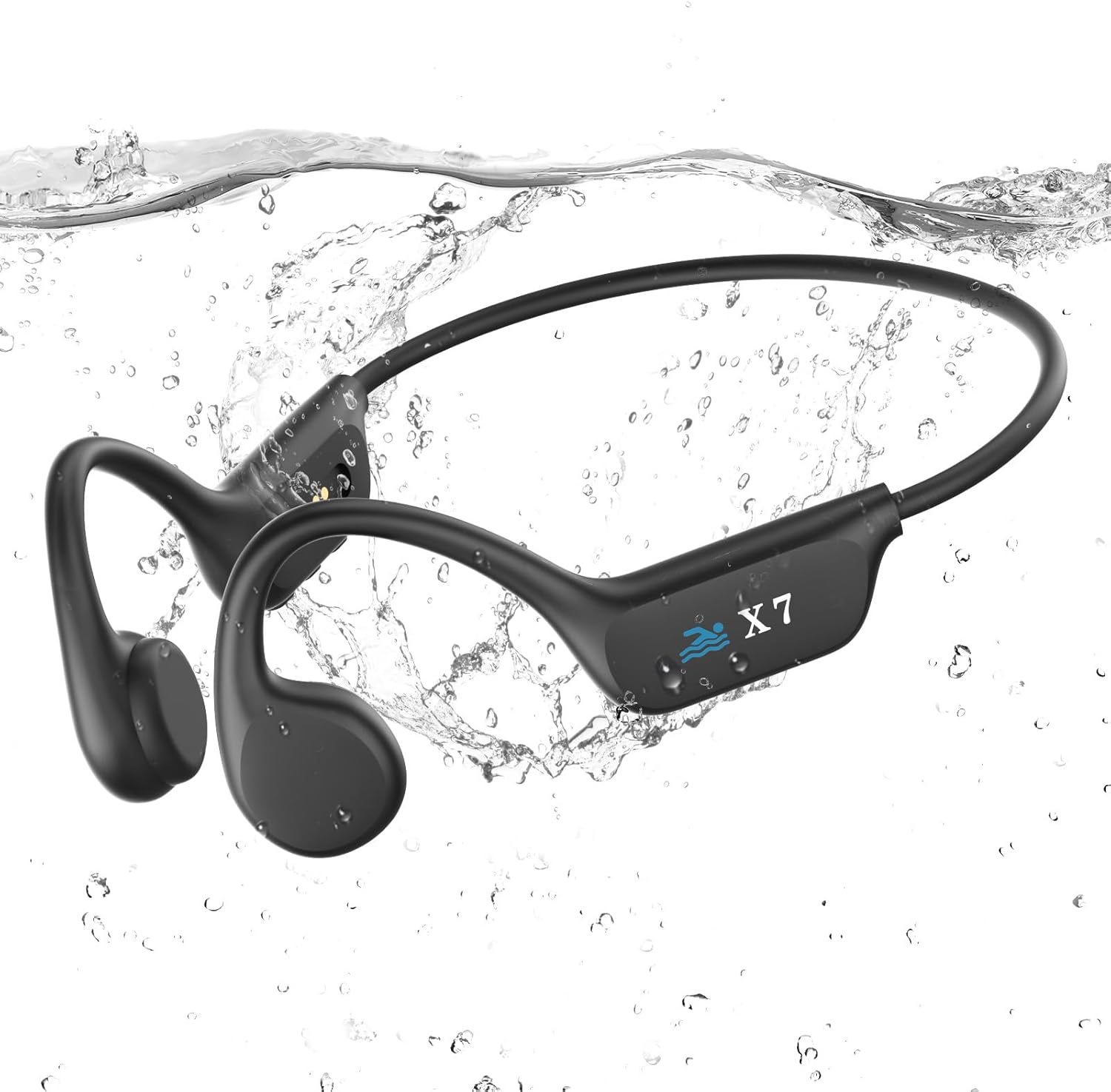 Guudsoud Swimming Headphones,Bone Conduction Headphones Bluetooth 5.4,IP68 Waterproof Open Earphones… Guudsoud Swimming Headphones,Bone Conduction Headphones Bluetooth 5.4,IP68 Waterproof Open Earphones…