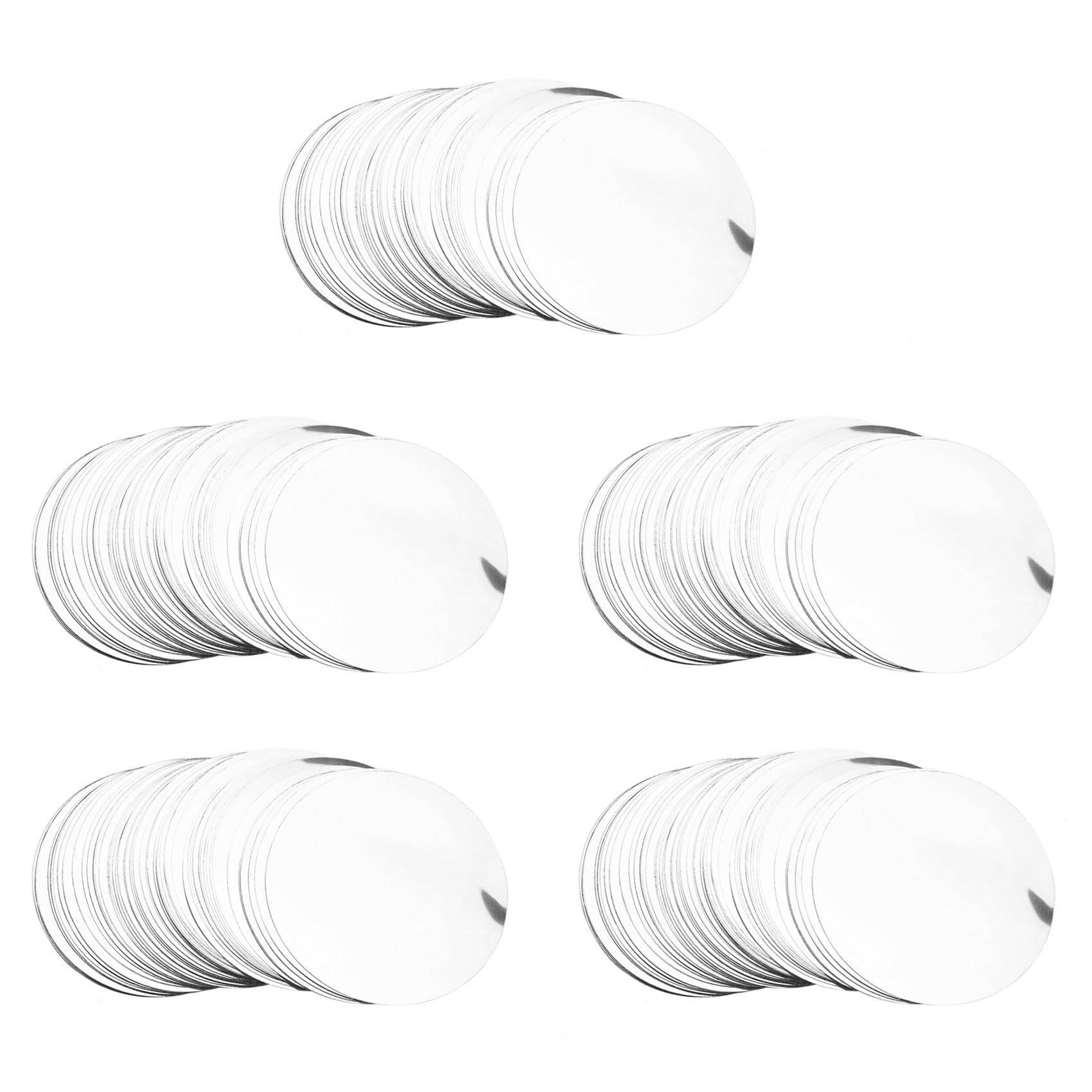 Hndhbfgrt 500Pcs Wine Pourer Spout Pourer Disk Drip Pouring Bar Party Wedding Tool Silver