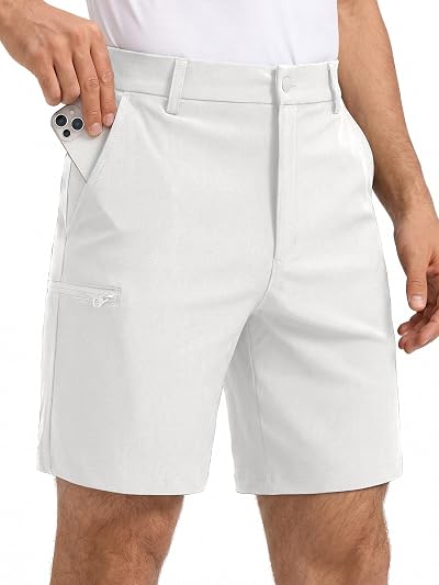 Men's Casual Cargo Shorts Lightweight Hiking Outdoor Work Shorts with Zipper Pockets for Men Travel Golf Camping