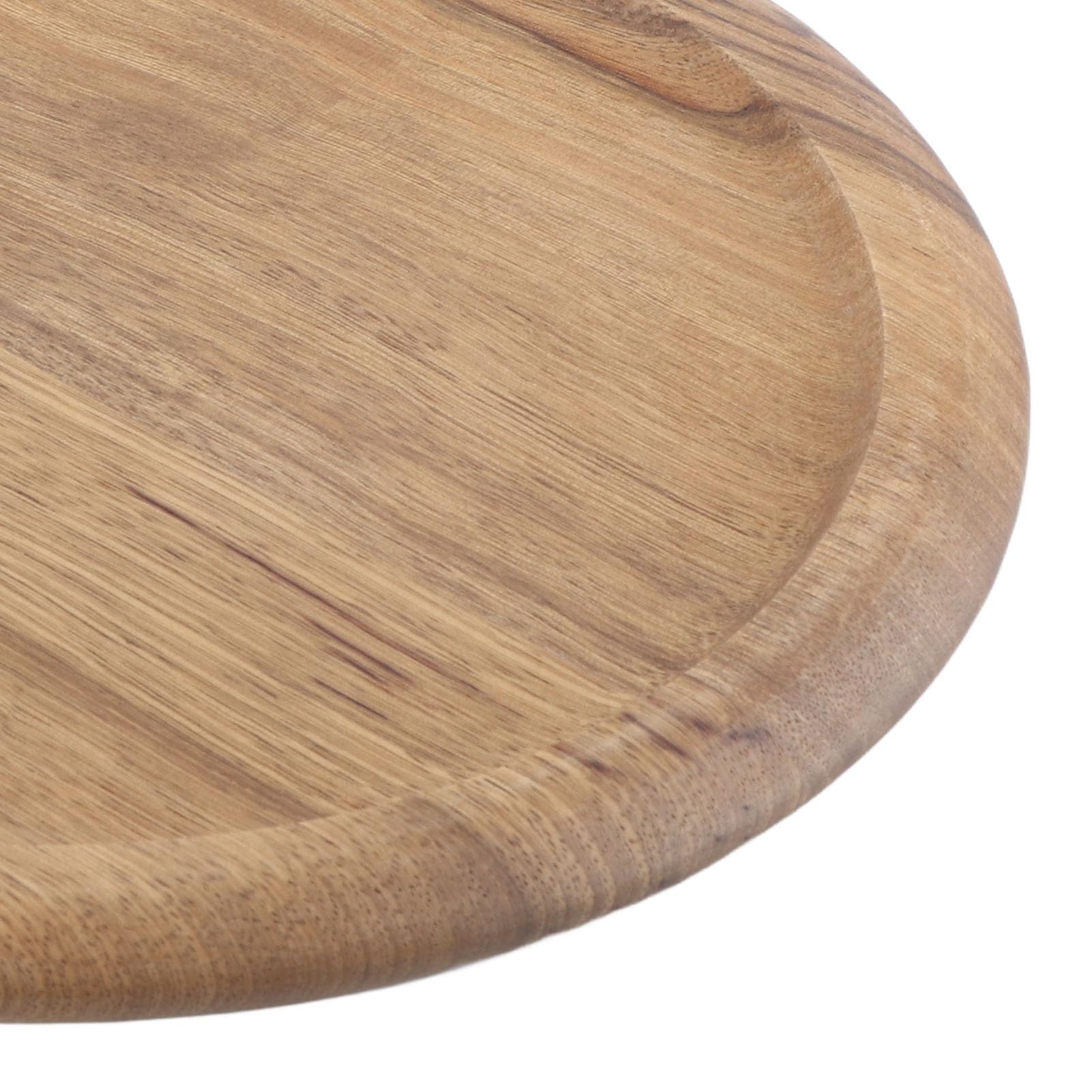 Rundes Pizzabrett aus Holz zum Backen, Küche, Restaurant und Café, ideales Backzubehör für Pizza-Liebhaber und Lebensmittel-Enthusiasten