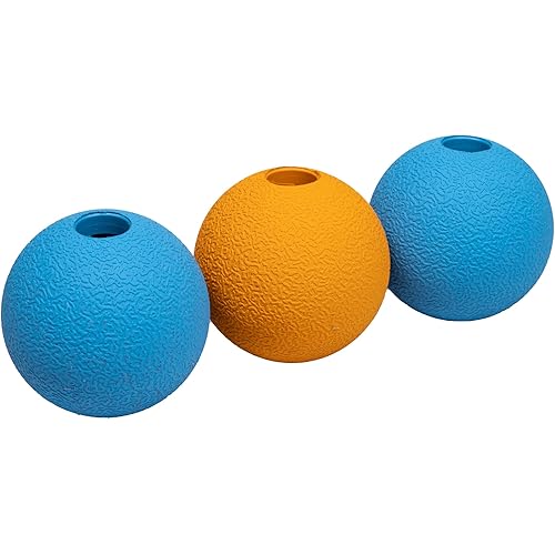 Amazon Basics Rubber Fetch Toy Dog Balls 2.5 Inch 3 Pack