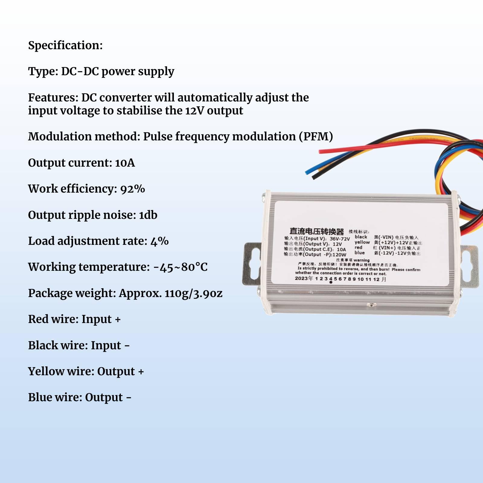 Amazon.co.jp: DCコンバーター ステップダウン電源モジュール 36V-72V