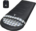 GEERTOP Portable Backpacking Sleeping Bags Flannel for Adults Big and Tall Lightweight Waterproof Warm 3-4 Season Sleeping Bag for Camping Hiking Mountaineering