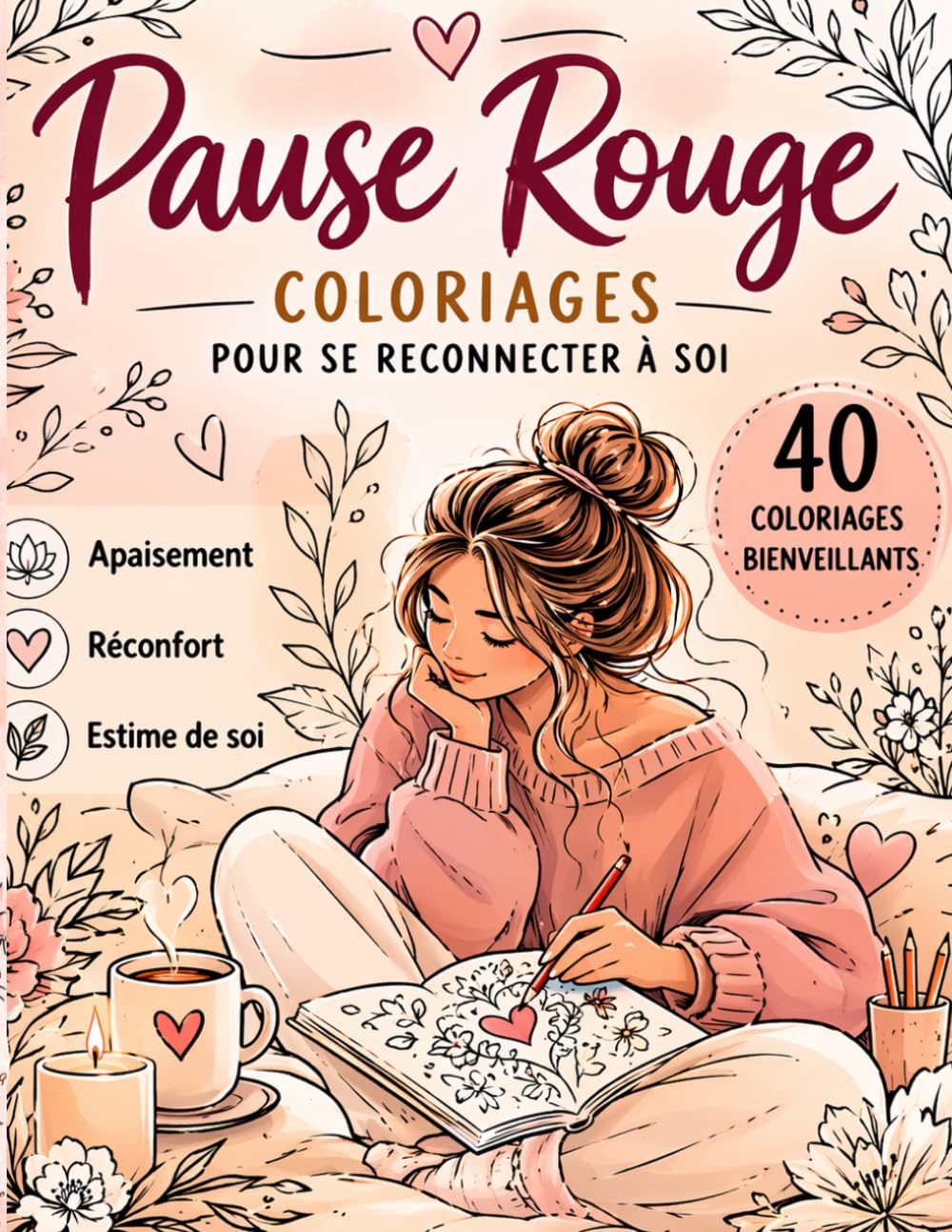 Coloriage Règles pour Femmes : Bien-être, Détente & Self-care pendant le cycle menstruel: Un livre de coloriage apaisant avec des scènes cocooning, énergie féminine et relaxation pendant les règles