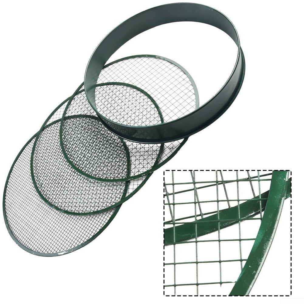 Tamis de jardin en métal, outil de jardinage interchangeable conçu pour tamiser le sol