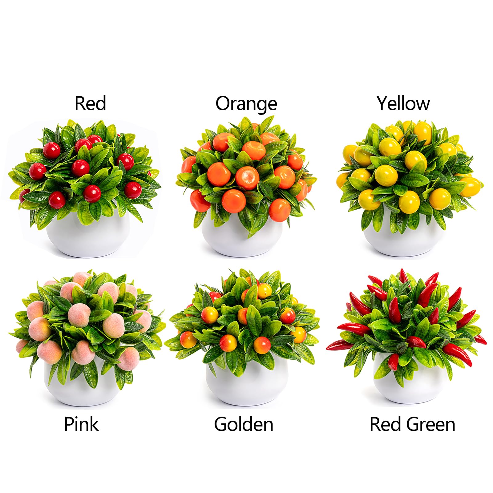 RTYUSWL 2 Stck Knstliche Obstbume, Topfpflanzen, Knstliche Frchte,  Orange, Pfirsich, Zitronenbaum, Bonsai mit Vase, Knstliche Topfpflanzen  fr Bro, Heimdekoration, Foto-Requisiten : Amazon.de: Sonstiges