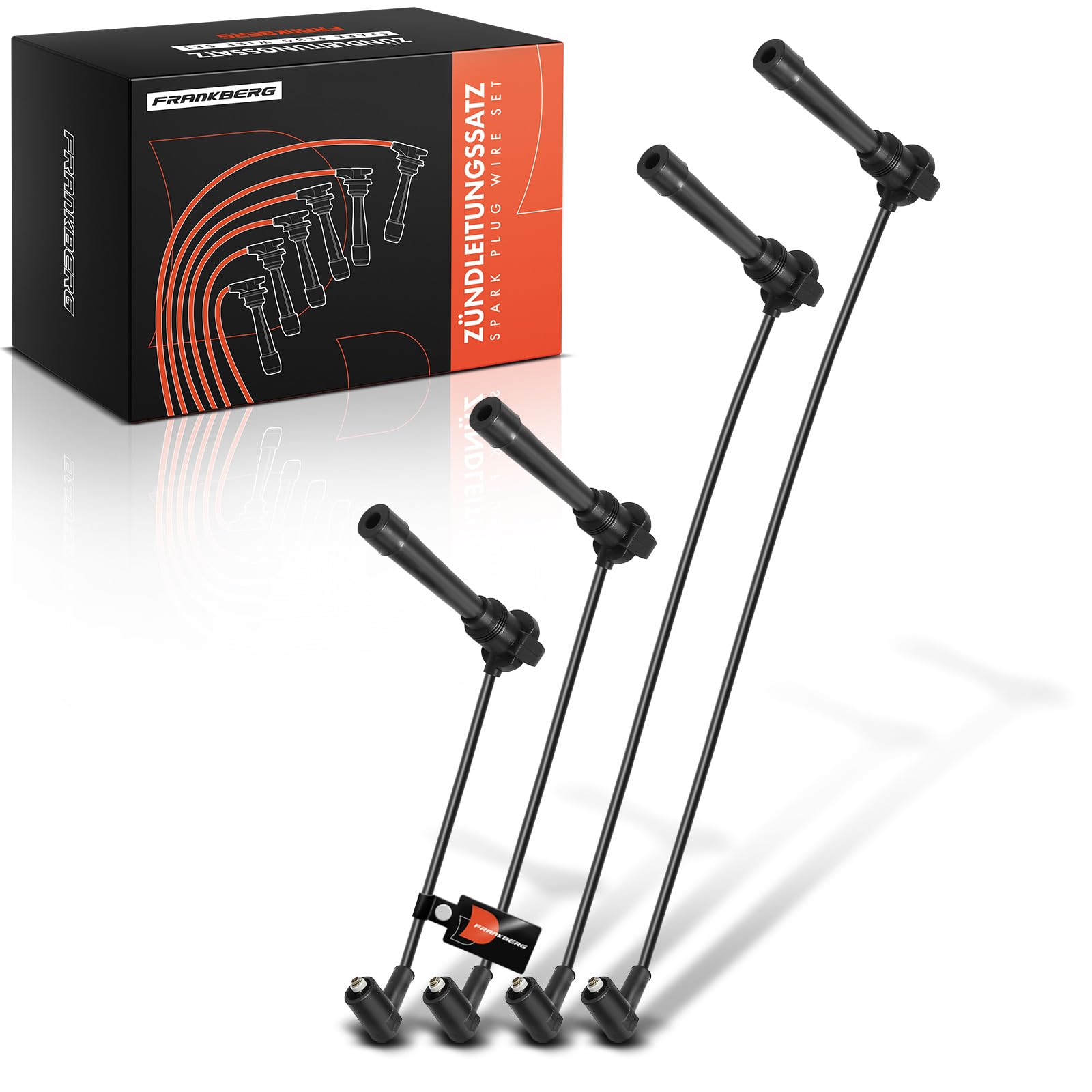 Frankberg 4x Set cavi di accensione Set cavi di accensione Benzina Compatibile con B.r.a.v.a 182 B.r.a.v.o I 182 Marea 185 Palio Weekend Punto 188 Y 840 Marea Weekend Replace# 46474814