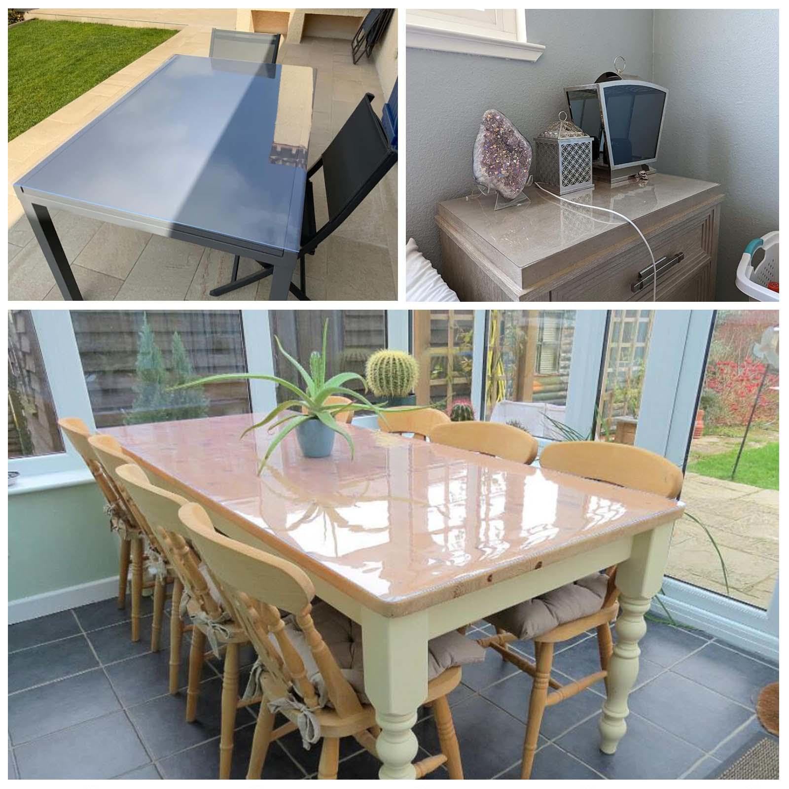 Amazon｜1mm 厚く透明なテーブルの上の保護装置、60×120cm/24*47in の