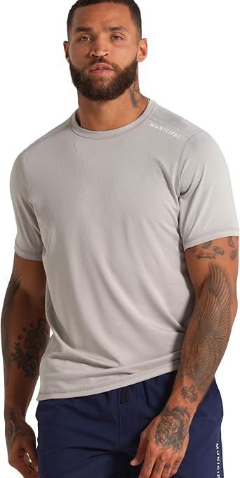 MUNICIPAL Mens SportCross Tech Short Sleeve T-Shirt
