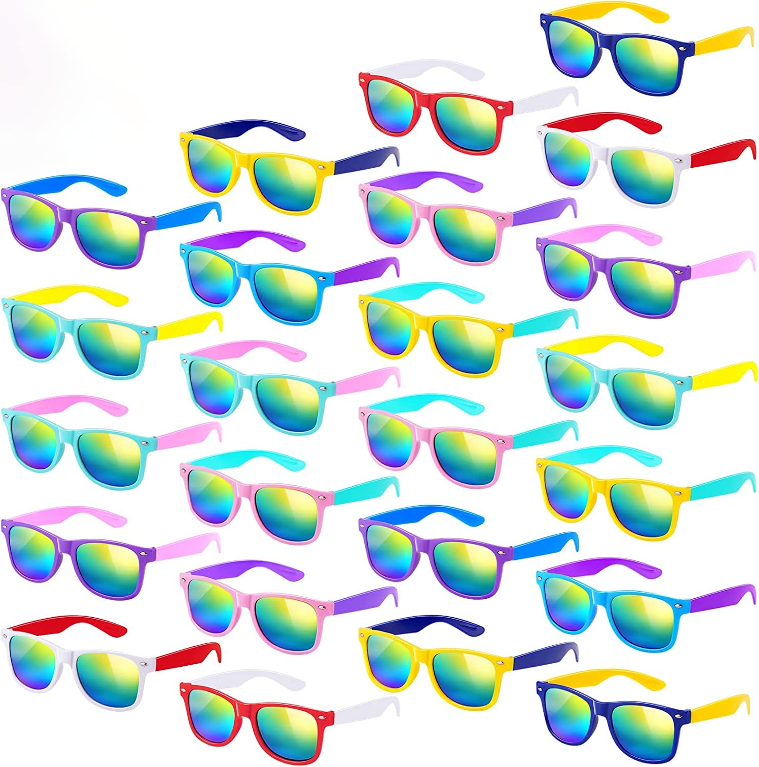 Kids Sunglasses Bulk,12 Pack Kids Sunglasses Party Favors, Sunglasses for Kids Boys and Girls Age 3-8,Birthday,Graduation Party Supplies, Beach, Pool Party Favors, Goody Bag Favors(Random Colour)