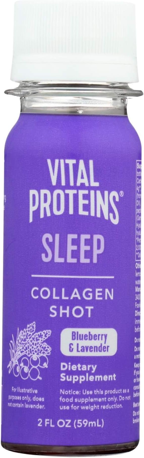 Vital Proteins, Sleep Collagen Shot, Blueberry & Lavender, 2 Fl Oz