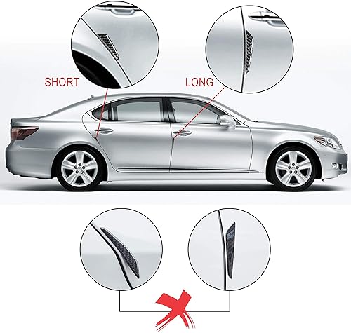 Miniatura 6 de TOMALL 4 tiras anticolisión para puerta de automóvil, protectores de borde de puerta, protector antifrotamiento, textura de fibra de carbono,