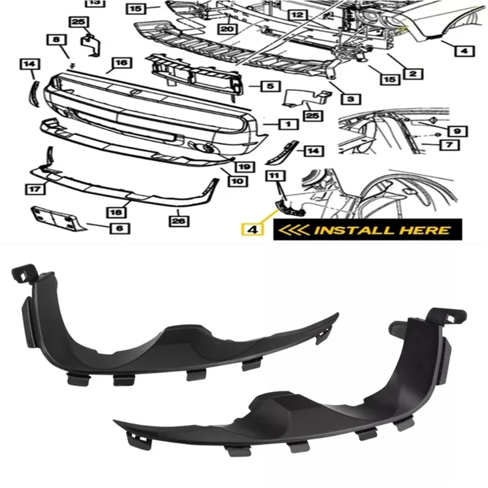 Bastidor soporte para faros delanteros coche, retenedor parachoques para 95976851 GM2508111 95976852 Soporte de Barra de Luz Soporte para lámpara de se