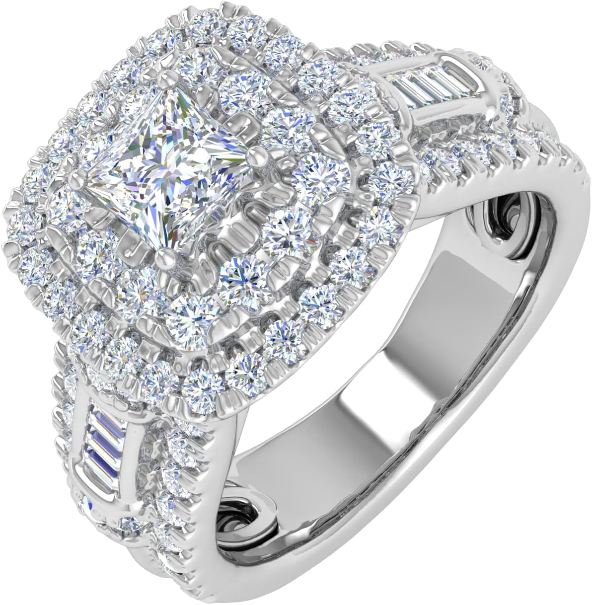 1 1/4 Carat Diamond Engagement Ring Band in 14K Gold
