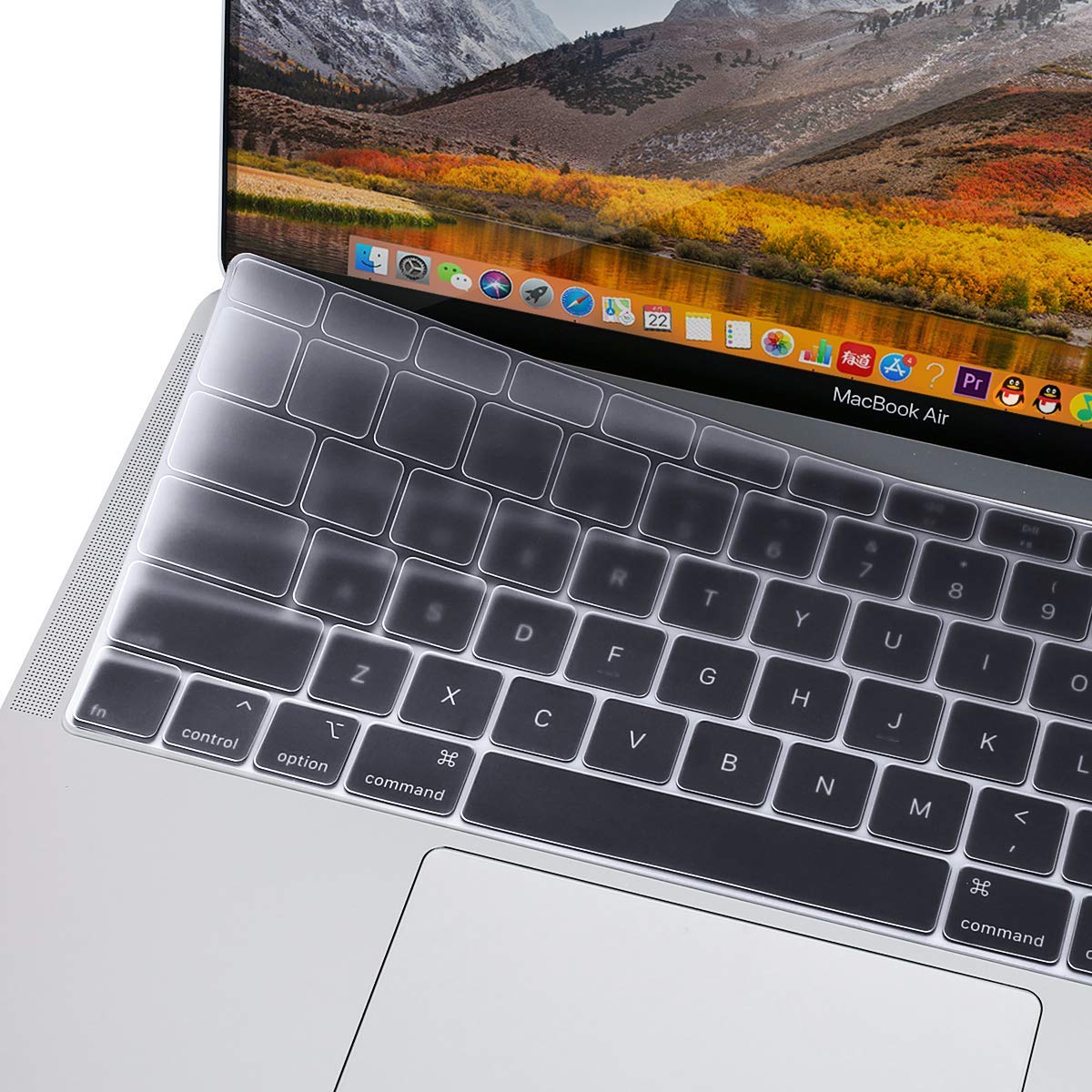 OJOS Keyboard Protector for 2018 MacBook Air 13 inch Keyboard Cover Soft Silicone Skin Protector for MacBook Air 13-Inch with Touch ID Newest Version Model A1932, Frost Transparent OJOS Keyboard Protector for 2018 MacBook Air 13 inch Keyboard Cover Soft Silicone Skin Protector for MacBook Air 13-Inch with Touch ID Newest Version Model A1932, Frost Transparent