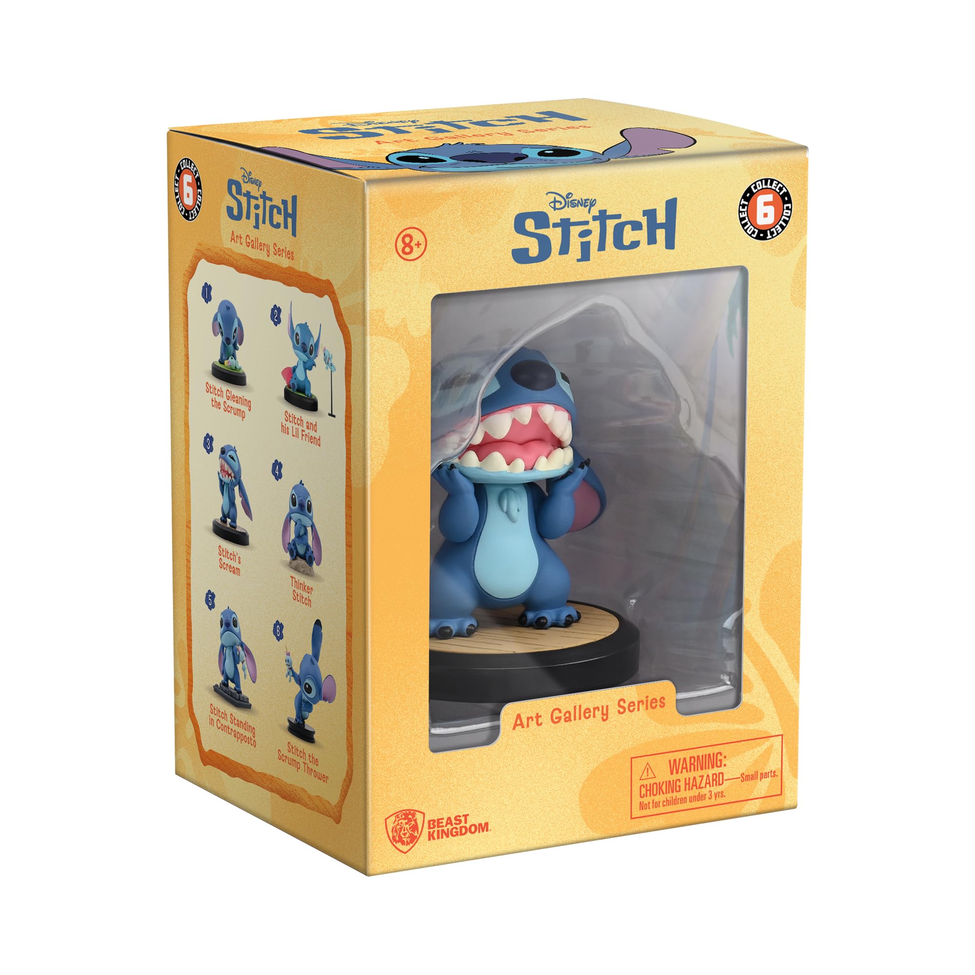 YuMe Stitch’s Scream 2.5" Mini Figure Collectable in Hero Window Box, Blue, 6 inches - Image 4