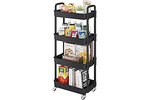 Buzowruil 4-Tier Kitchen Storage Cart