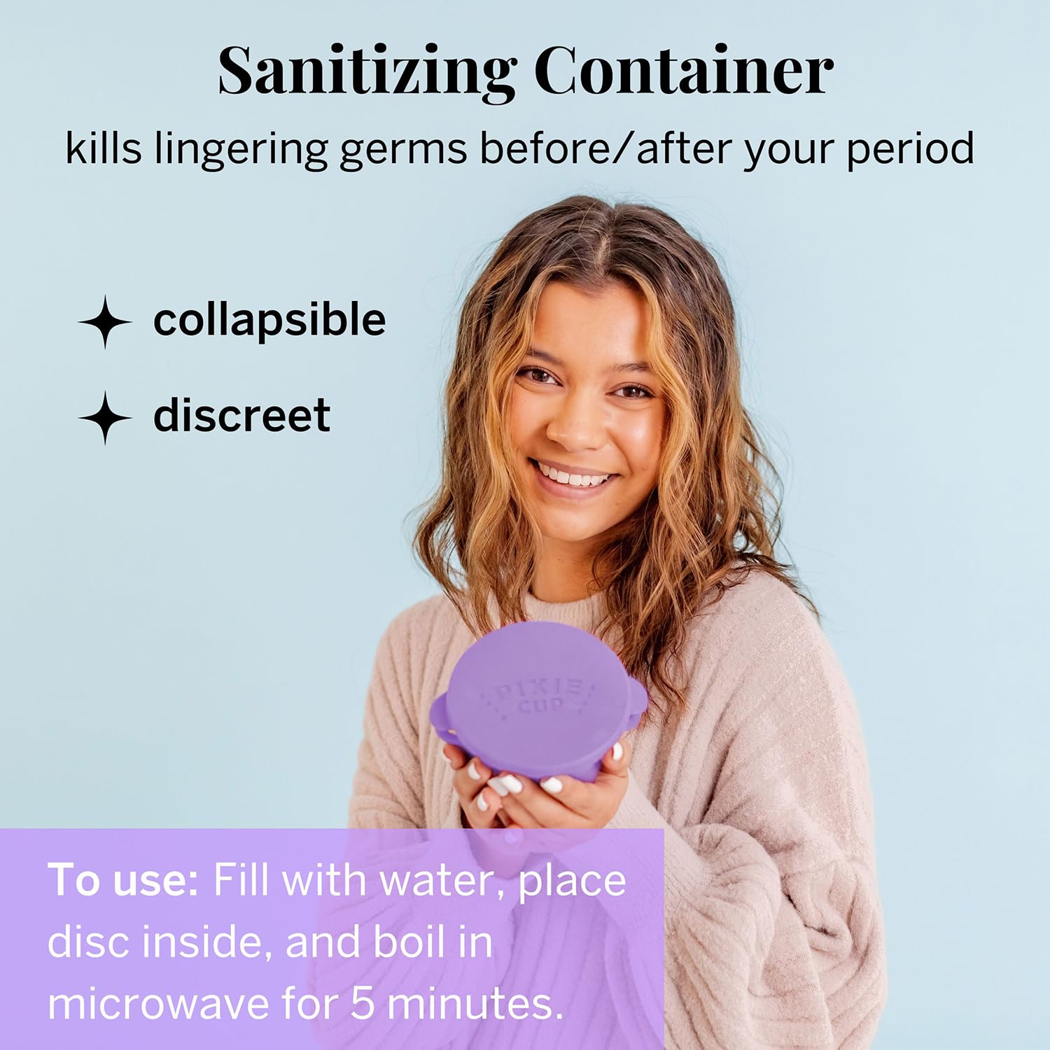 Pixie Menstrual Disc Kit for Feminine Care - Pixie Discs are Designed to Remove Like Tampons - 100% Medical-Grade Silicone - Best Period Disc Starter Kit - Proven to Become A Successful Disc User
