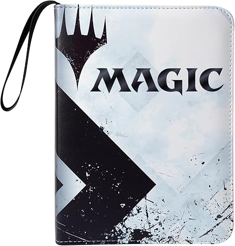 Carpeta de 9 bolsillos de cuero sintético para tarjetas coleccionables Magic The Gathering, carpeta protectora para tarjetas coleccionables Magic