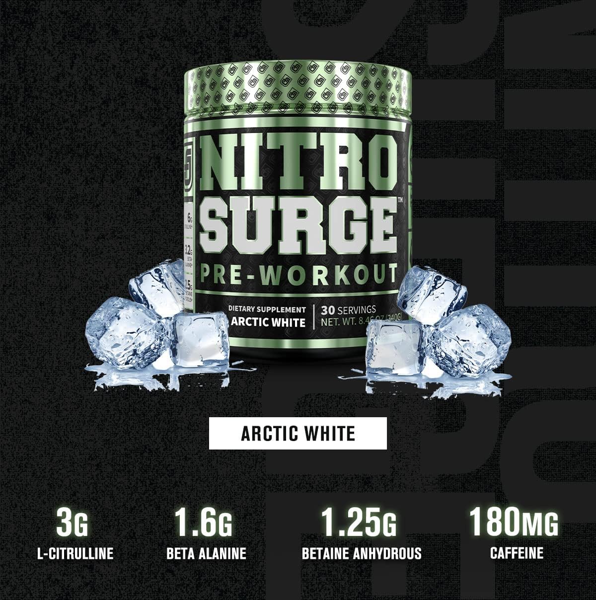NITROSURGE Pre Workout Supplement - Endless Energy, Instant Strength Gains, Clear Focus, Intense Pumps - Nitric Oxide Booster & Powerful Preworkout Energy Powder - 30 Servings, Blueberry Lemonade : Health & Household