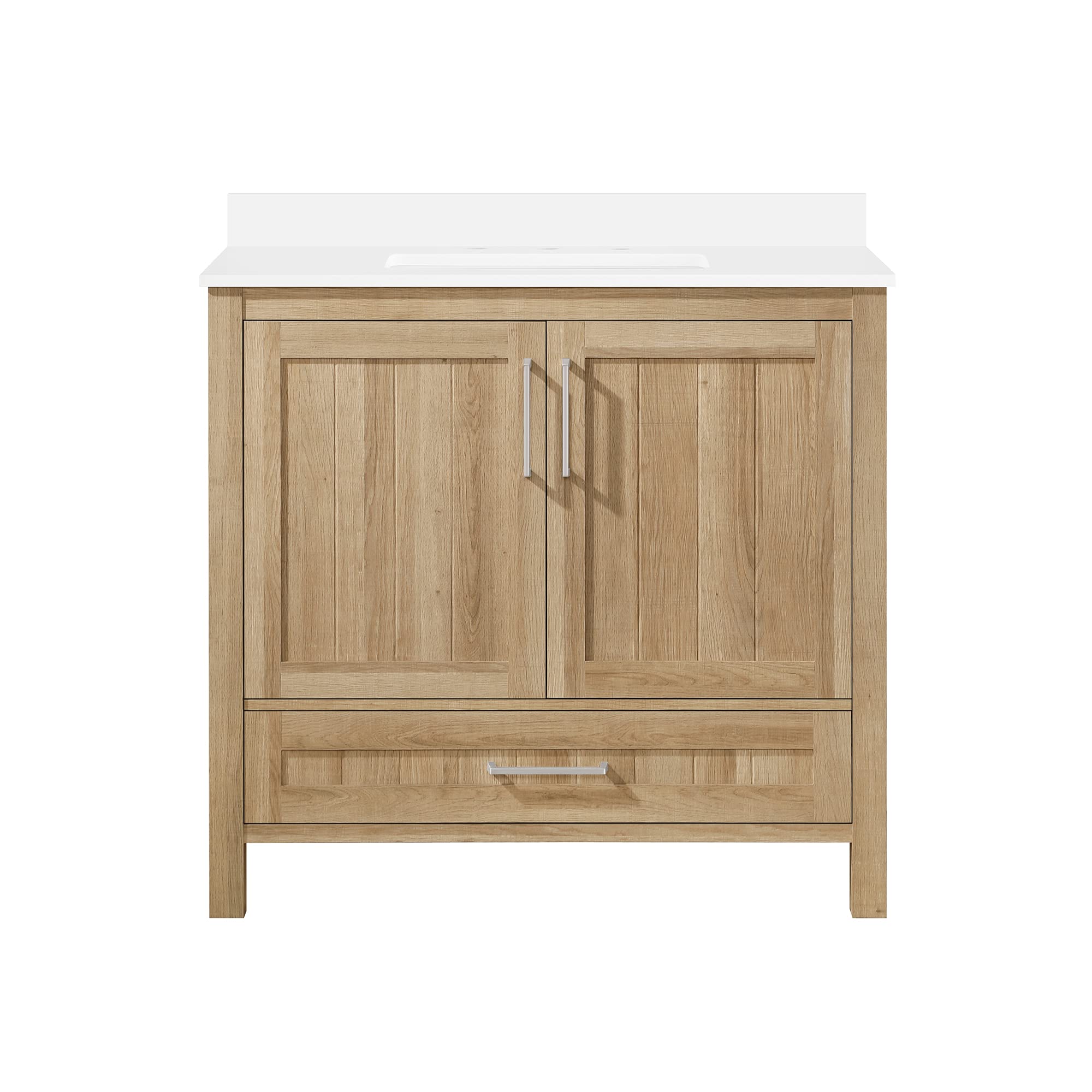 Ove Decors Bathroom Vanity Combo w/Top and Backsplash, 36 inches, White