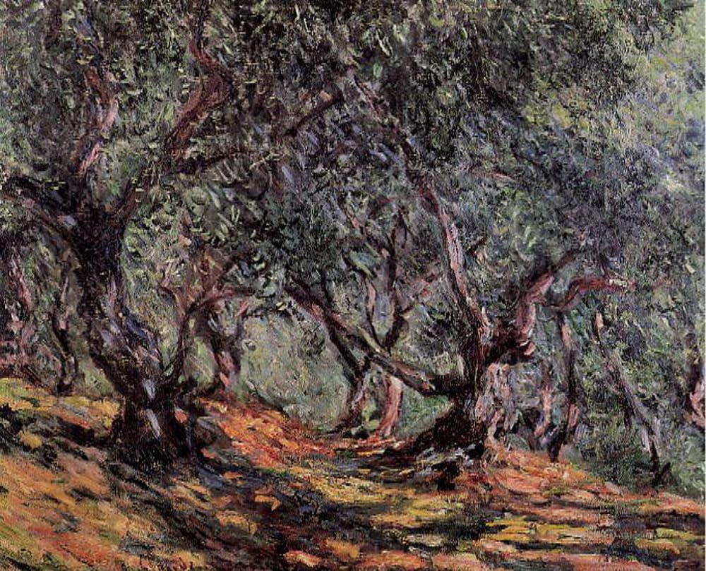 Tableaux d'art Oliviers à Bordighera Claude Monet Peints à la Main