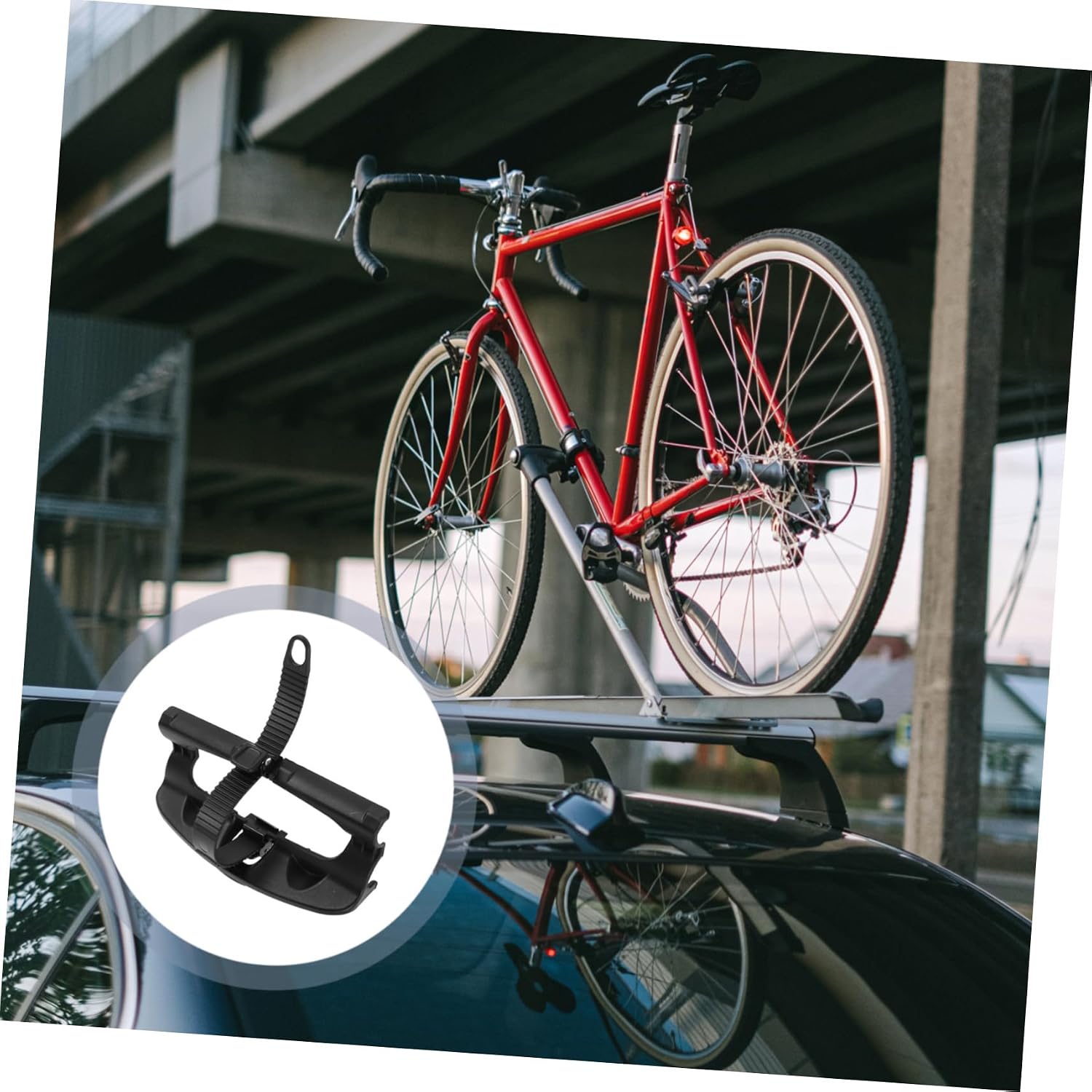 Versatile Car Bike Rear Wheel Rack Fit for Bikes Easy to Install Lightweight Metal Bicycle Carrier