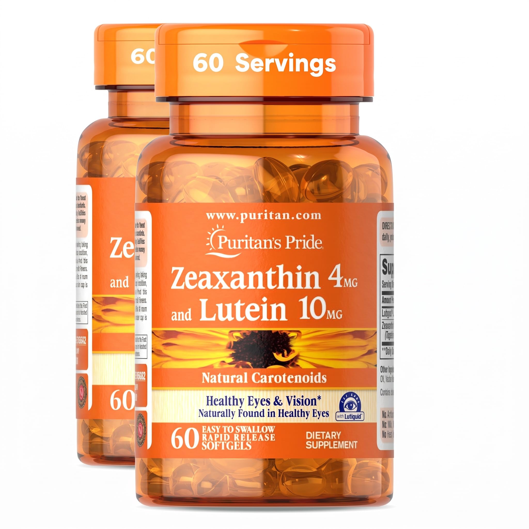 Puritan's Pride Zeaxanthin 4mg with Lutigold™ Lutein 10mg Carotenoids — Amazon image 8