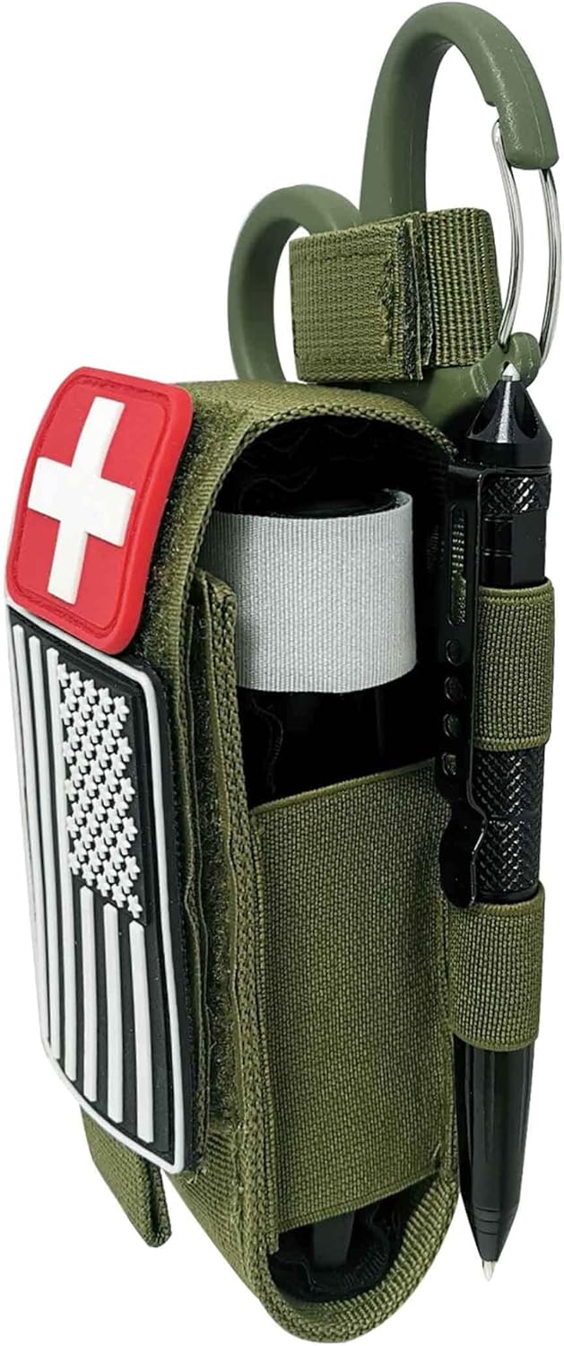 TourniquetPouchMolle, Tactical TQ Tourniquet & Trauma Medical Shear Pouch MOLLE