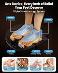 COMFIER Shiatsu Foot Massager with Heat,Compression, Kneading & Rolling,Electric Feet Massager for Home Office Use,Remote Control,Gifts for Women & Men,Size Up to 15"