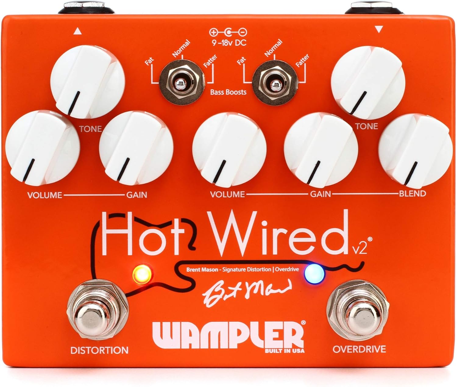 Wampler Sovereign V2 Distortion Guitar Effects Pedal