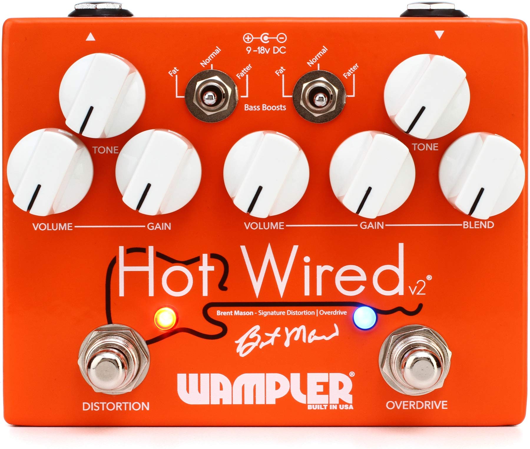 格安　WAMPLER PEDALS Hot Wired V2 Wampler PedalsBrent Mason: Hot Wired v2【オーバードライブ