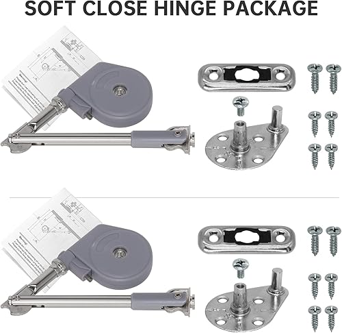 Miniatura 8 de KOMOHOM Bisagras de caja de juguetes de cierre suave, bisagras de soporte de tapa para caja de almacenamiento, puertas de solapa de apertura