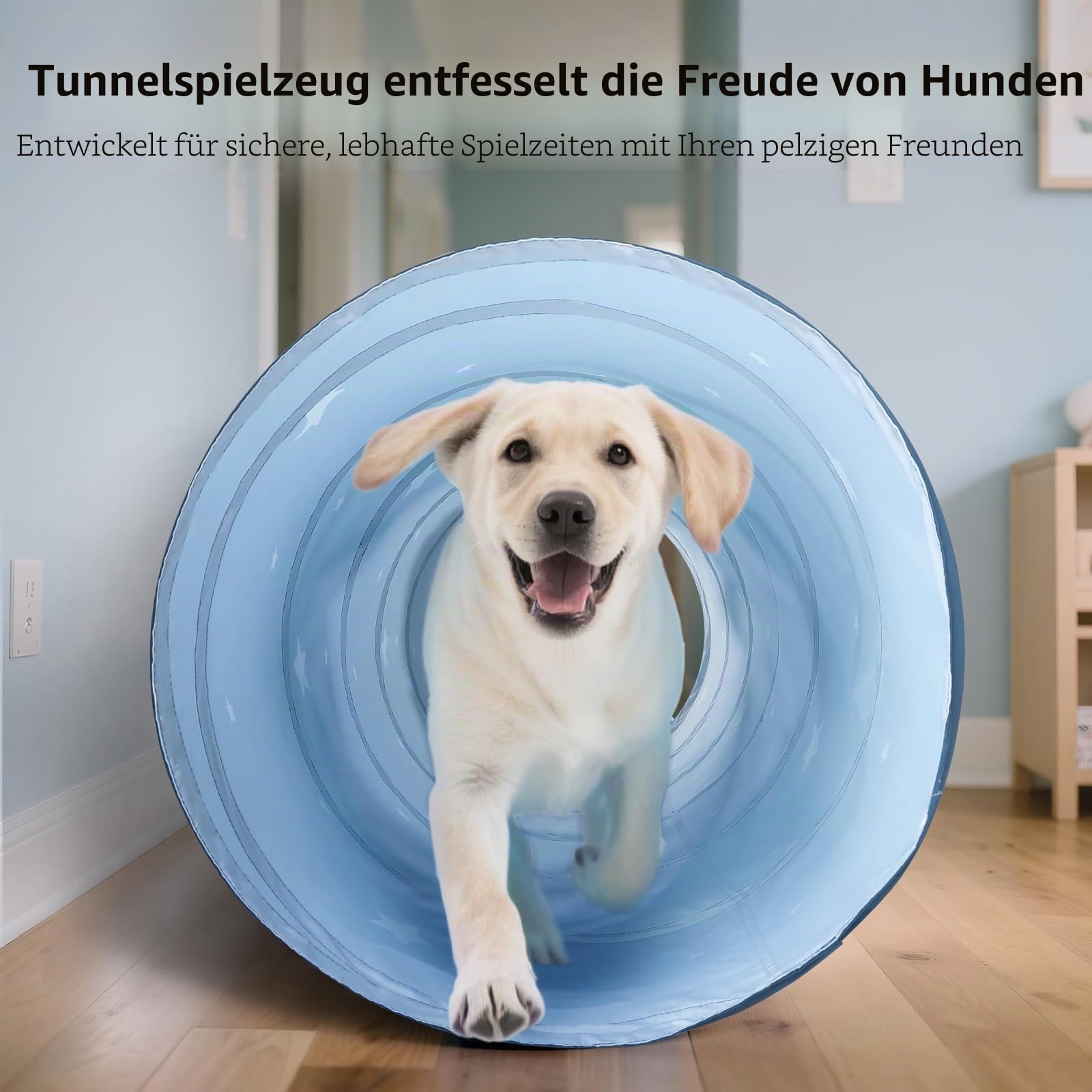 Pop-up Spieltunnel Krabbeltunnel für Kinder: 175×46cm Faltbarer Pfirsichhautgewebe Tunnel mit Aufbewahrungstasche für drinnen draußen – Weihnachts Geburtstagsgeschenk für Jungen Mädchen