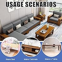 Vista 7 de Glarks 107 tornillos hexagonales negros M6 x 30/50/2.756 in e insertos roscados M6 Kit surtido de tuercas en T con arandelas planas y llave