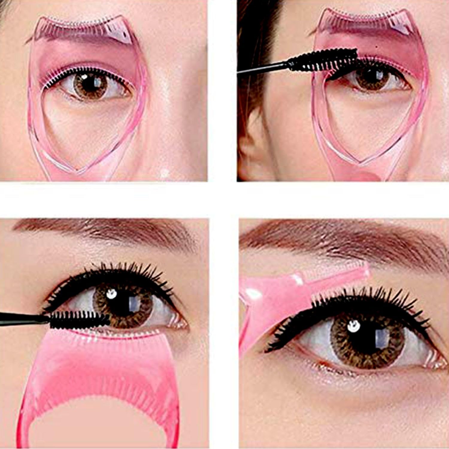 Wowli 3-in-1 Plastic Mascara Applicator & Eyelash Tool β Brush, Curler, Comb & Eyelash Guide for Better Eye Makeup (1 Pc) 2