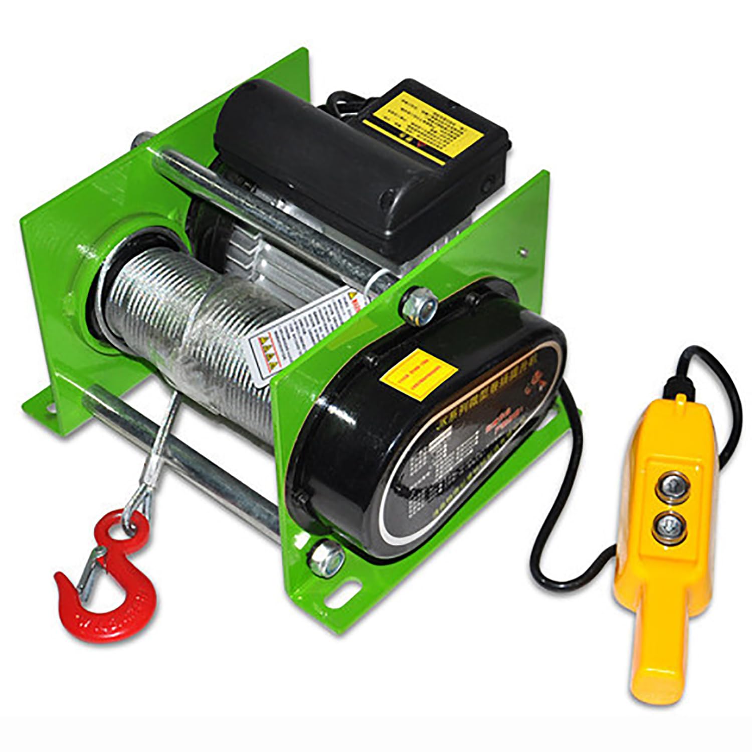 COYEUX Elevatore Elettrico a calcestruzzo 2200W, Gru di Piccole Dimensioni 1000kg 30m Multi-Funzionale, Sollevamento Verticale e Orizzontale, Adatto per fabbriche, officine