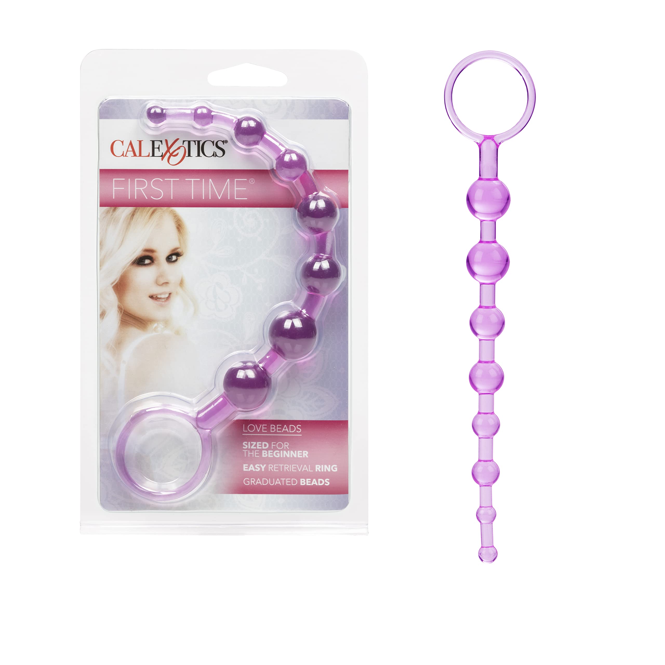 Amazon.com: CalExotics First Time Love Beads Anal Butt Plug Adult Sex Toy -  Pink - SE-0004-31-2 : Health & Household