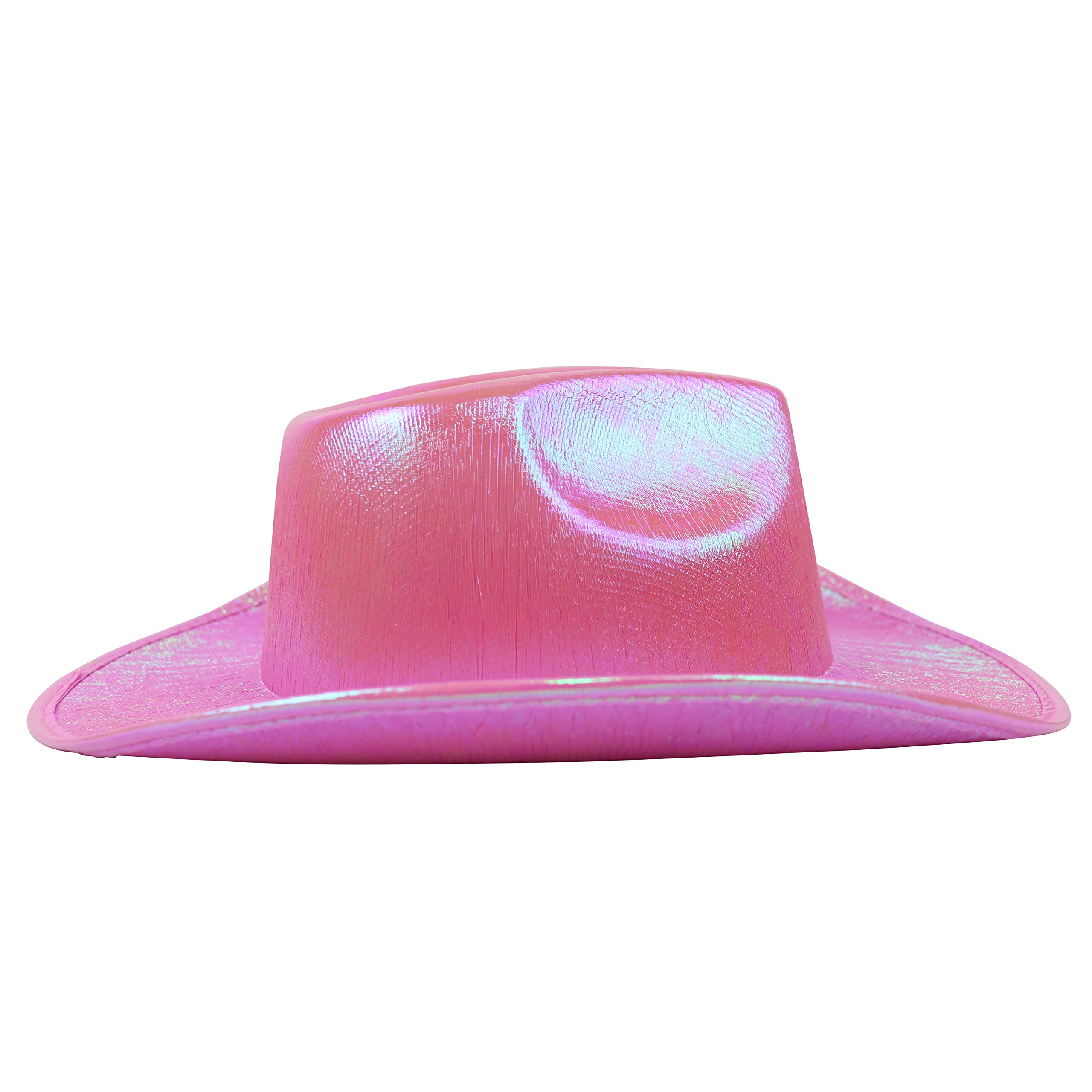Amazon.com: GiftExpress Neon Pink Holographic Glitter Cowboy 