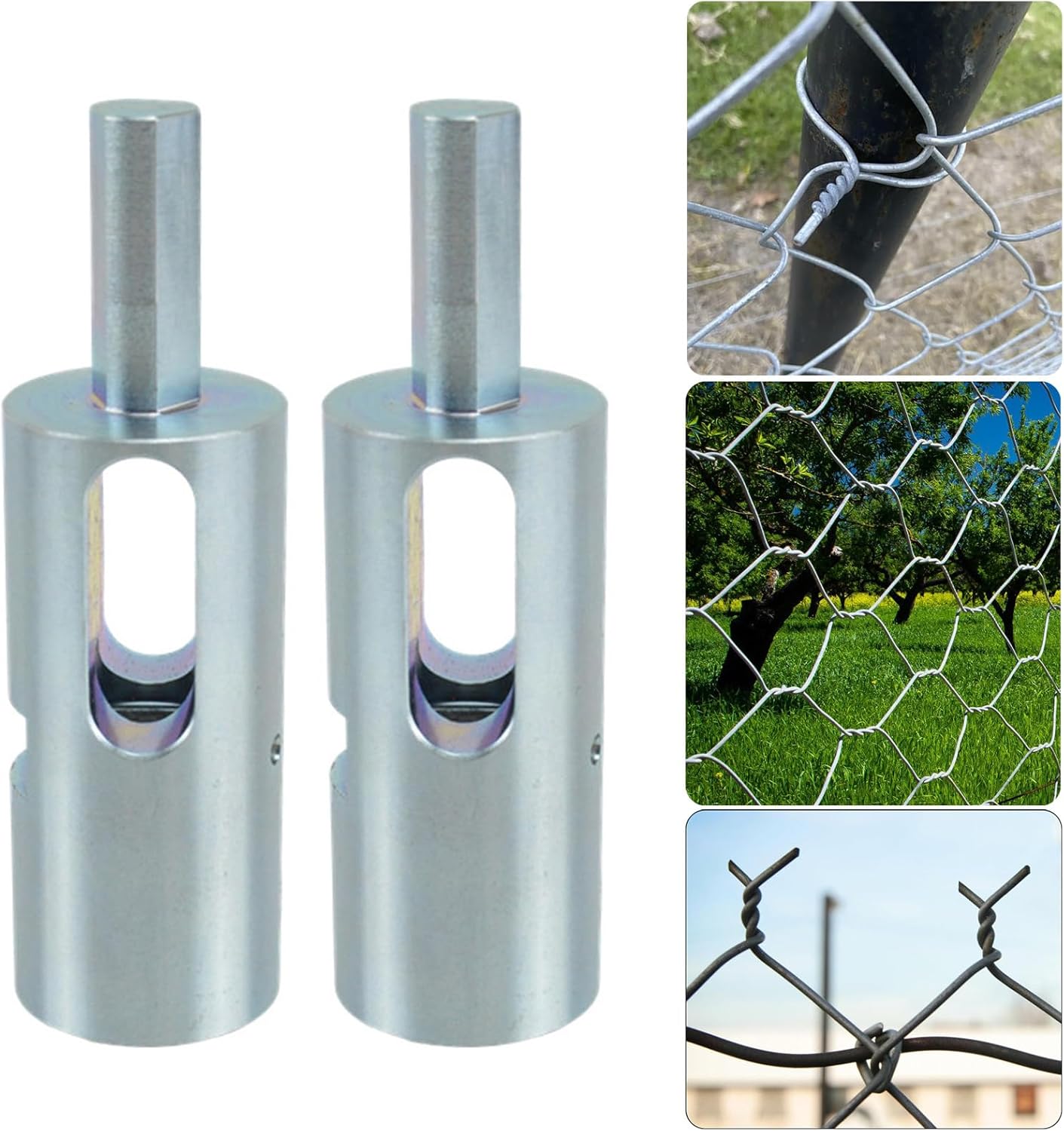 Wire Twisting Tool For Chain Link Fence Easy Twist Fence Ties Tool For Chain Link Wire Fence 3/8inch Chucks Power Drill