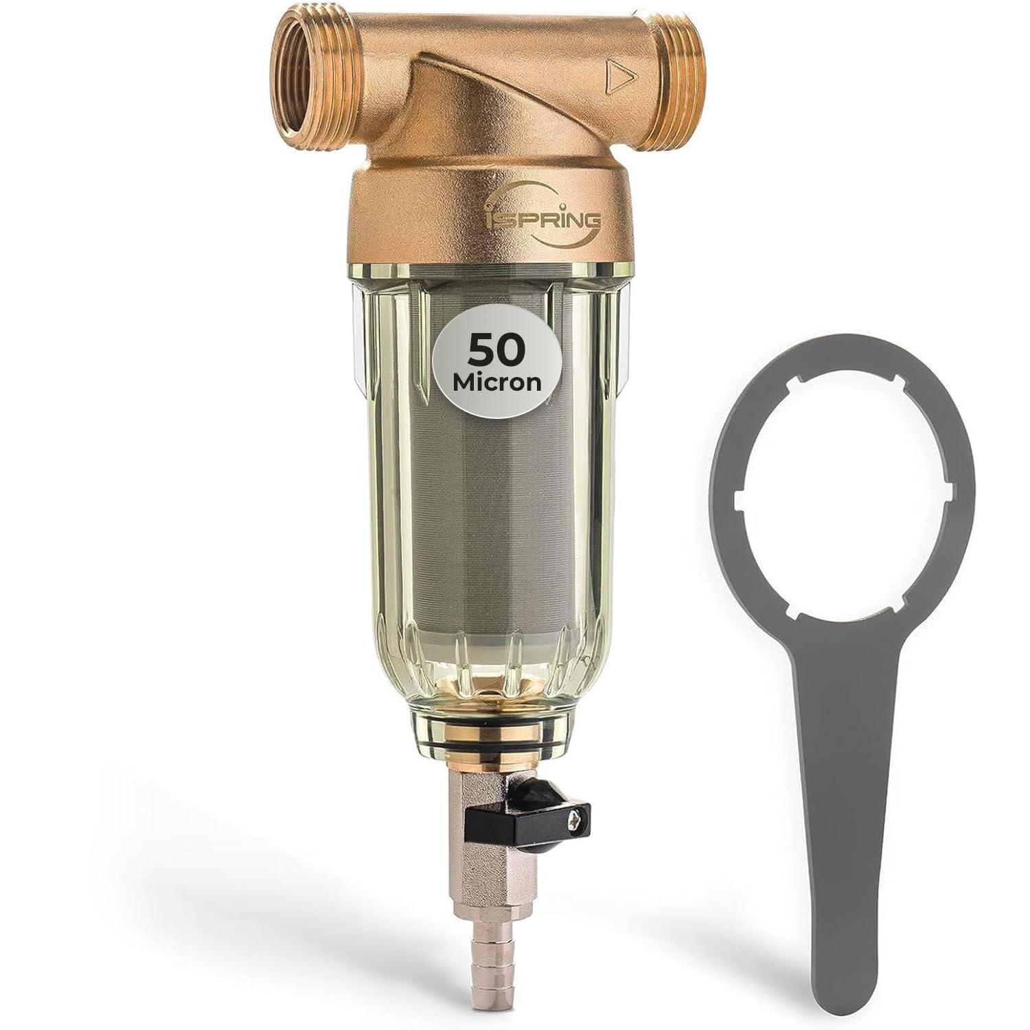 iSpring, filtro dell'acqua per sedimenti, riutilizzabile., WSP-50