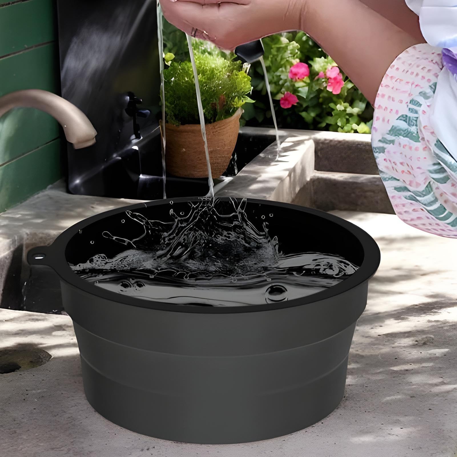 Genérico Cuenco Facial De Hielo - Baño Facial Frío Con Hielo | Lavabo Plegable De Silicona Reafirmante Para Piel En Casa Y Viajes