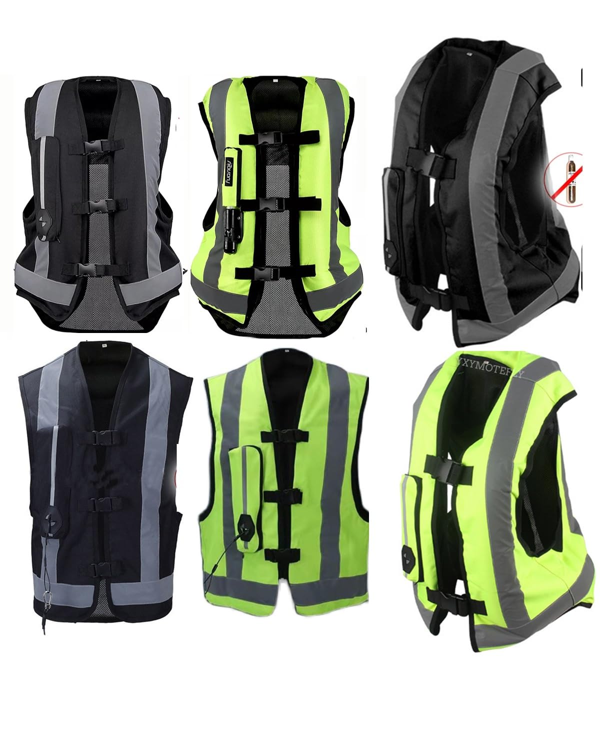 Chaleco De Moto Con Airbag for Adultos. Ligero, Ajustable, Ideal for Equitación O Deportes Ecuestres. Airbag Corporal Con Gatillo 0.03S.