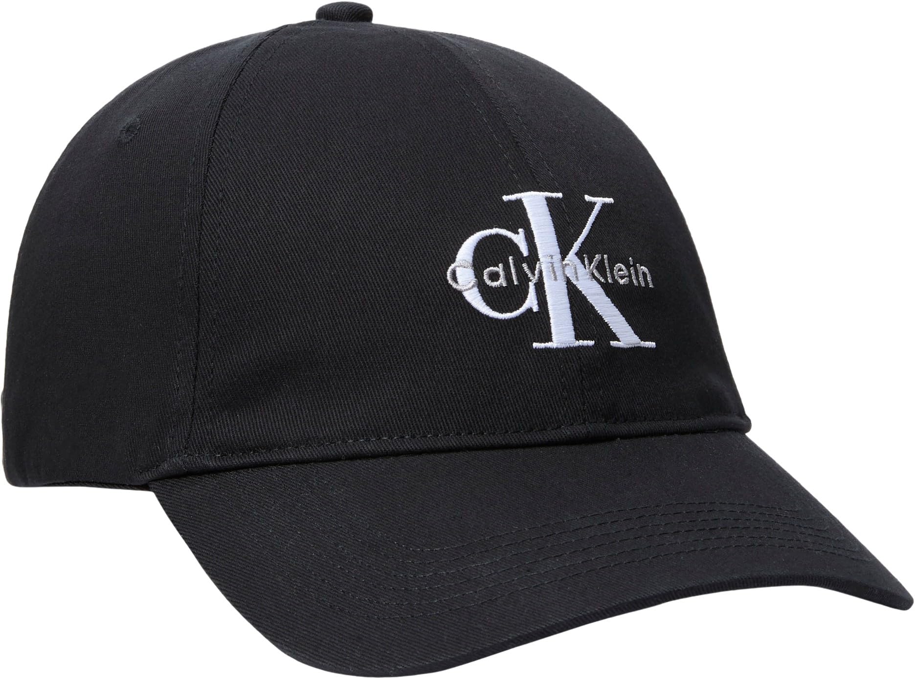 Calvin Klein Men’s Embroidered Baseball Cap, Black (Black), One Size