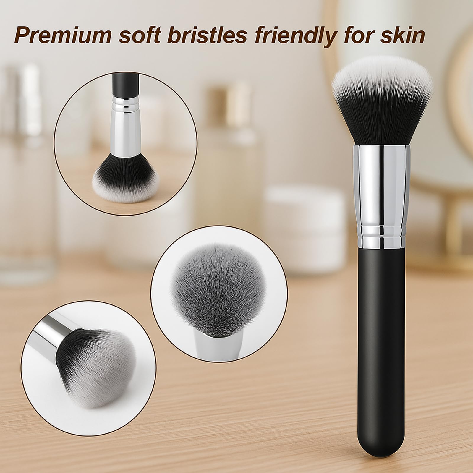Tanning Mitt and Brush, 6 PCS Self Tanning Mit and Fake Tan Brush Set including 5 Tanning Mitt & 1 Tanning Brush - Image 4