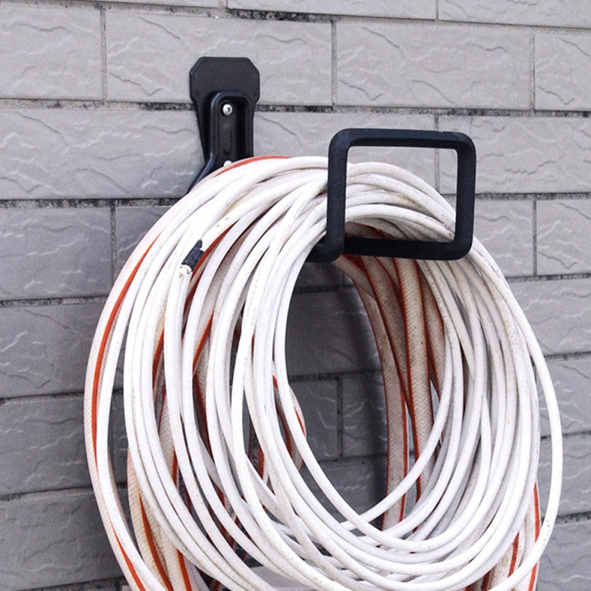 Ciieeo Ganchos de Garaje para Montaje en Pared, Gancho Multiusos de Hierro, Resistente Corrosión, para Cables y Herramientas, 2 Piezas
